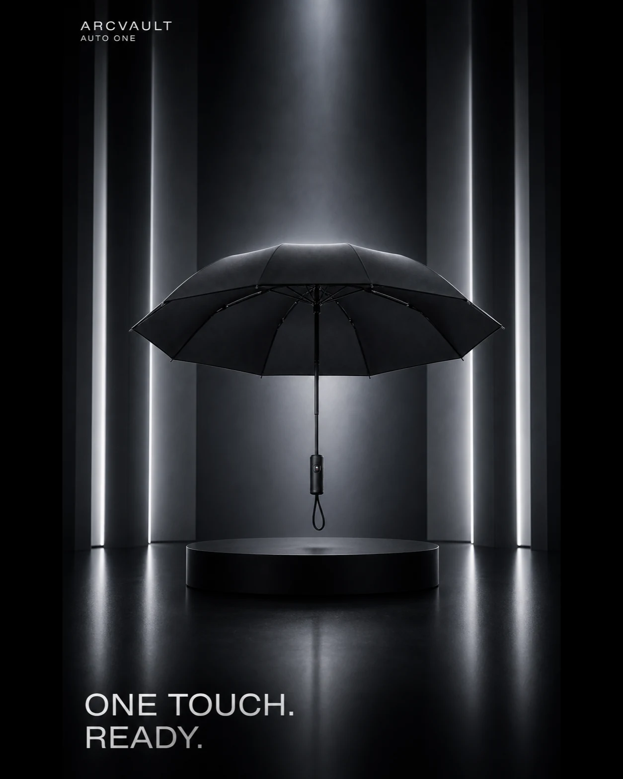 Automatic umbrella dark hero poster